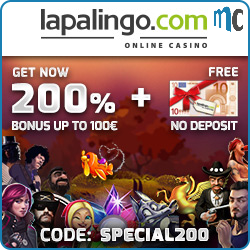 Lapalingo Special 200% Bonus + 10€ for free