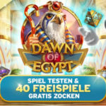 40 freespins on Dawn of Egypt at Sunnyplayer